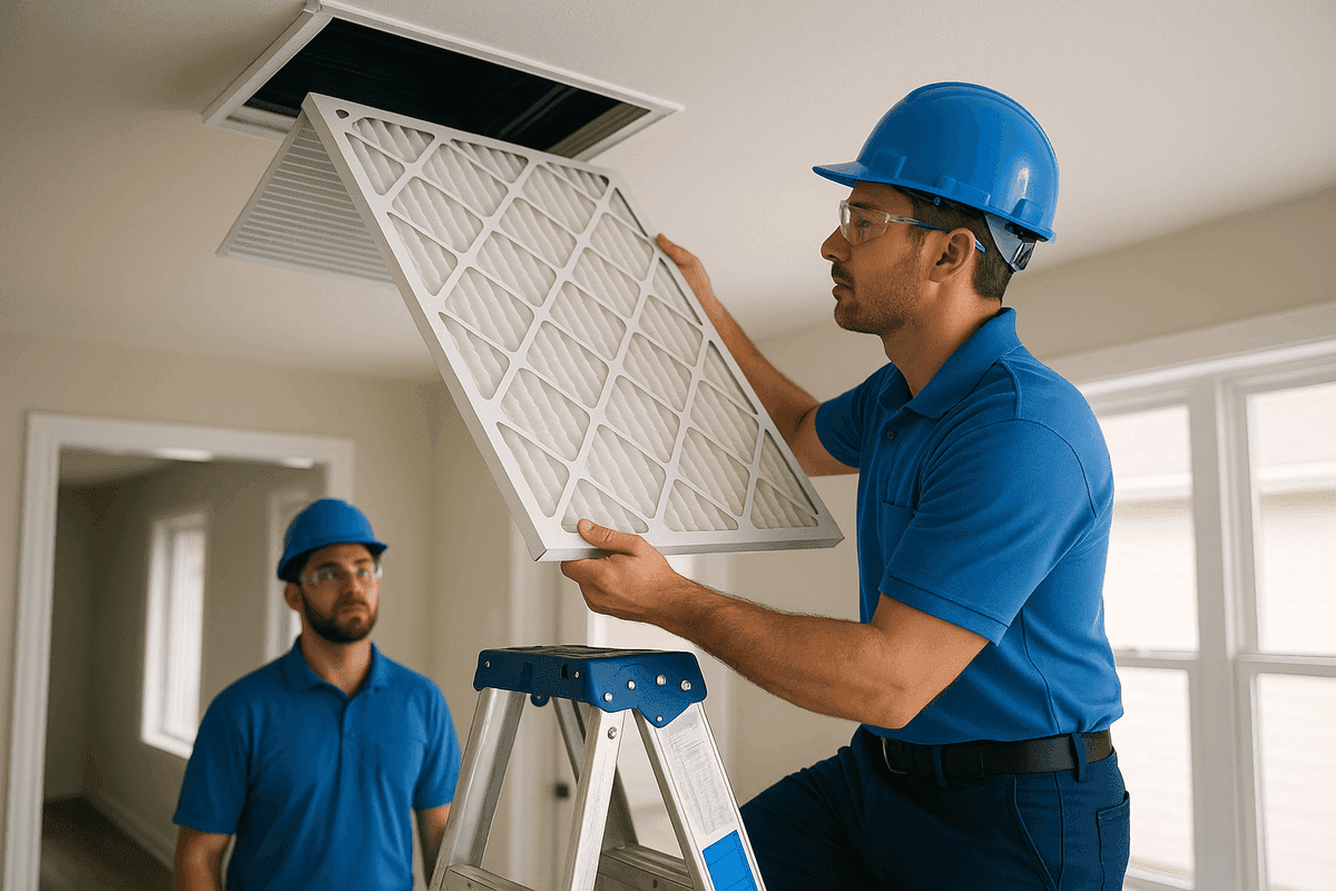 Filters service by AJ's HVAC