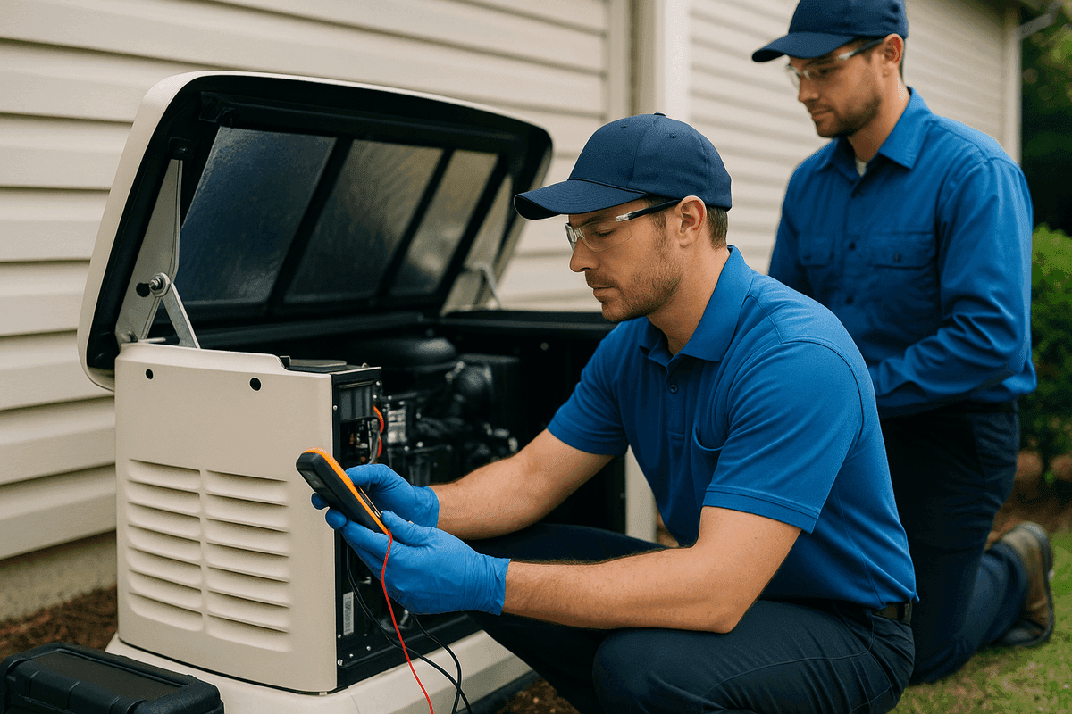 Generator Maintenance service by AJ's HVAC