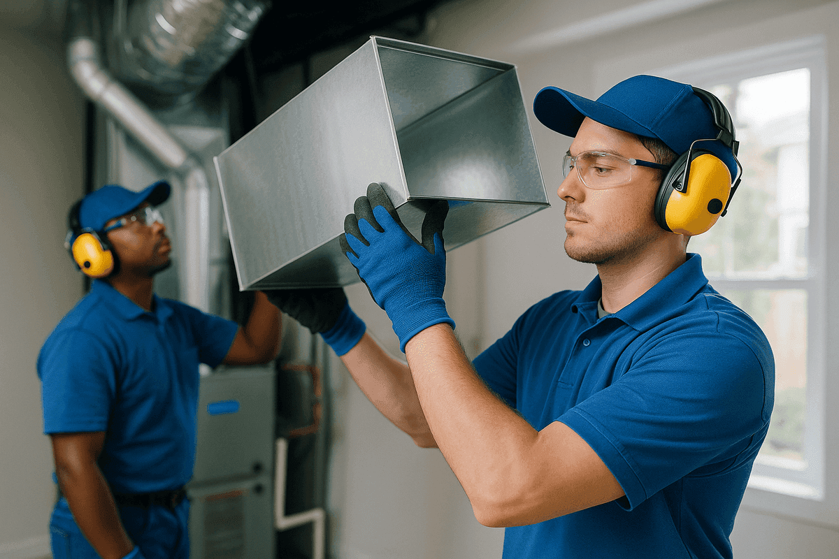 Sheet Metal service by AJ's HVAC